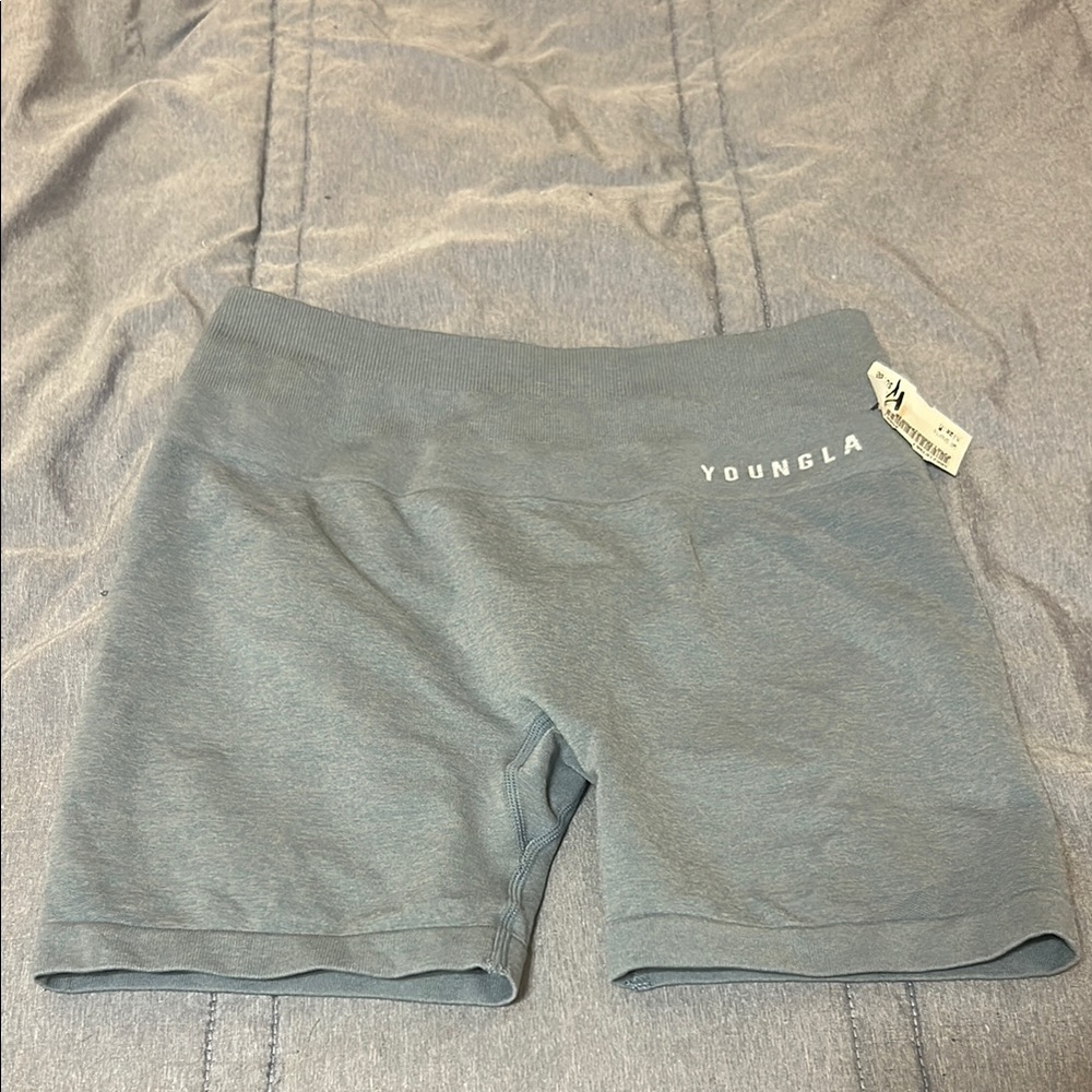 YoungLA Women's Blue Bike Shorts
